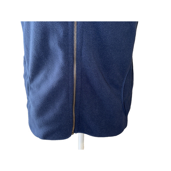 Lauren James Navy Blue Fleece The Blakely Vest Size L - Picture 5 of 12